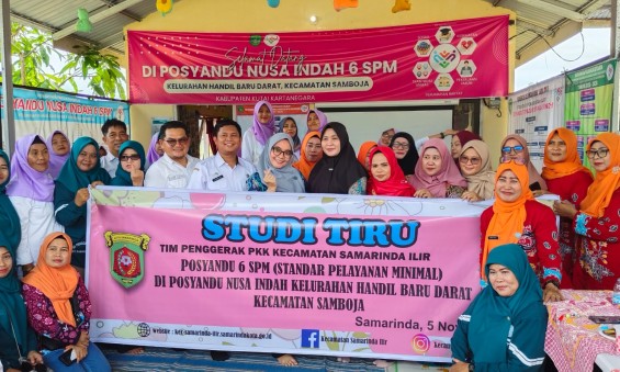 Tim Penggerak PKK Kecamatan Samarinda Ilir Laksanakan Studi Tiru ke Posyandu Nusa Indah Samboja
